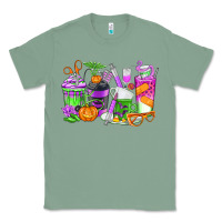 Sage Halloween Nurse Coffee Cups Classic Tee - texasbilliewilder