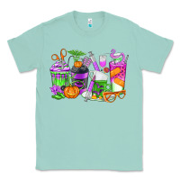 Seafoam Halloween Nurse Coffee Cups Classic Tee - texasbilliewilder