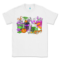 White Halloween Nurse Coffee Cups Classic Tee - texasbilliewilder