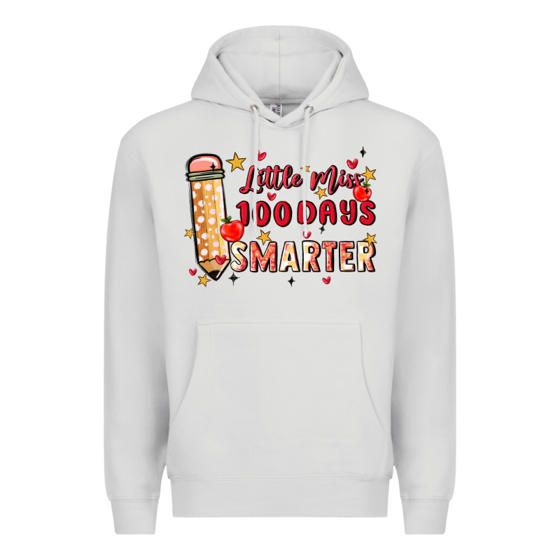 Little Miss 100 Days Smarter Premium Hoodie by MaliasSmallBusiness | Teevron