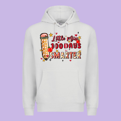 Little Miss 100 Days Smarter Premium Hoodie Designed By Maliassmallbusiness