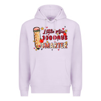 Lilac little miss 100 days smarter Premium Hoodie - MaliasSmallBusiness