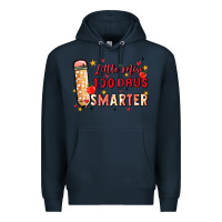 Navy little miss 100 days smarter Premium Hoodie - MaliasSmallBusiness