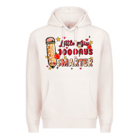 Pale Pink little miss 100 days smarter Premium Hoodie - MaliasSmallBusiness