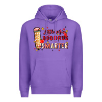 Purple little miss 100 days smarter Premium Hoodie - MaliasSmallBusiness