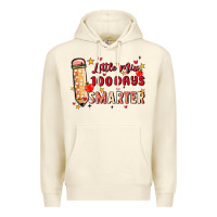 Sandshell little miss 100 days smarter Premium Hoodie - MaliasSmallBusiness