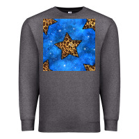 Charcoal Heather 4th of july leopard stars seamless pattern Premium Sweatshirt - BundleAndBundleShop