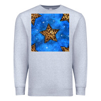 Heather Grey 4th of july leopard stars seamless pattern Premium Sweatshirt - BundleAndBundleShop