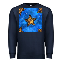 Navy 4th of july leopard stars seamless pattern Premium Sweatshirt - BundleAndBundleShop