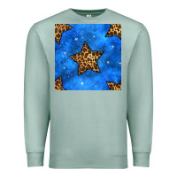 Seafoam 4th of july leopard stars seamless pattern Premium Sweatshirt - BundleAndBundleShop