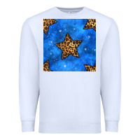 White 4th of july leopard stars seamless pattern Premium Sweatshirt - BundleAndBundleShop