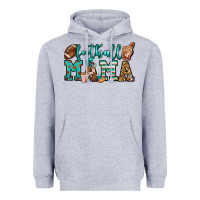 Heather Grey American football mama Heavyweight Hoodie - Jasminsmagicworld
