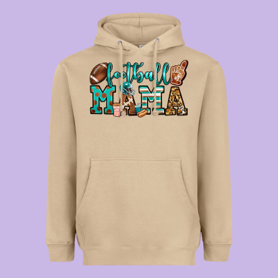 American Football Mama Heavyweight Hoodie Designed By Jasminsmagicworld