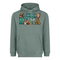 Sage American football mama Heavyweight Hoodie - Jasminsmagicworld