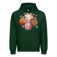 Forest Green christmas pan dulce Urban Hoodie - MaliasSmallBusiness