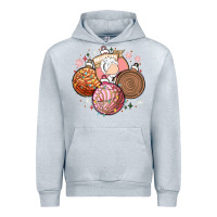 Heather Grey christmas pan dulce Urban Hoodie - MaliasSmallBusiness