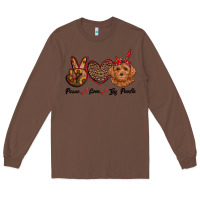 Chestnut peace love toy poodle Long Sleeve Tee - RanaPortraitStore
