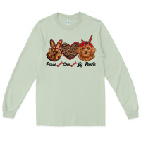 Matcha peace love toy poodle Long Sleeve Tee - RanaPortraitStore