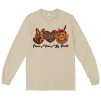 Mushroom peace love toy poodle Long Sleeve Tee - RanaPortraitStore