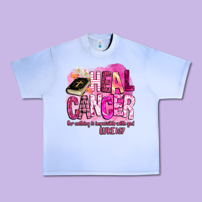 Heal Cancer For Nothing Is Impossible With God Urban Heavy Tee Designed By Barkaloodesign