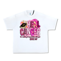 White heal cancer for nothing is impossible with god Urban Heavy Tee - BarkalooDesign