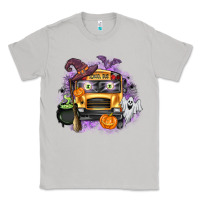 Moon Dust Halloween School Bus Classic Tee - texasbilliewilder