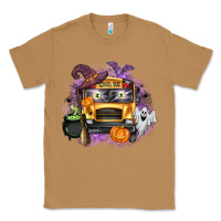 Toasted Coconut Halloween School Bus Classic Tee - texasbilliewilder