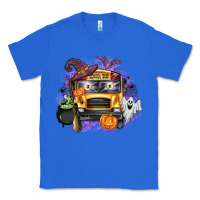 True Royal Halloween School Bus Classic Tee - texasbilliewilder
