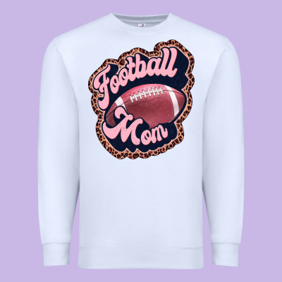 Football Mom Premium Sweatshirt Designed By Jahusdesignshop