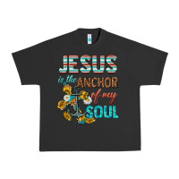 Pigment Black jesus is the anchor of my soul Urban Heavy Tee - texasbilliewilder