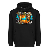Black Thankful Pumpkin Heavyweight Hoodie - Artiststas