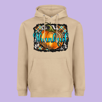 Thankful Pumpkin Heavyweight Hoodie Designed By Artiststas