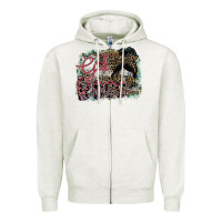 Oatmeal Heather girl boss Zipper Hoodie - SublimationCraftShop