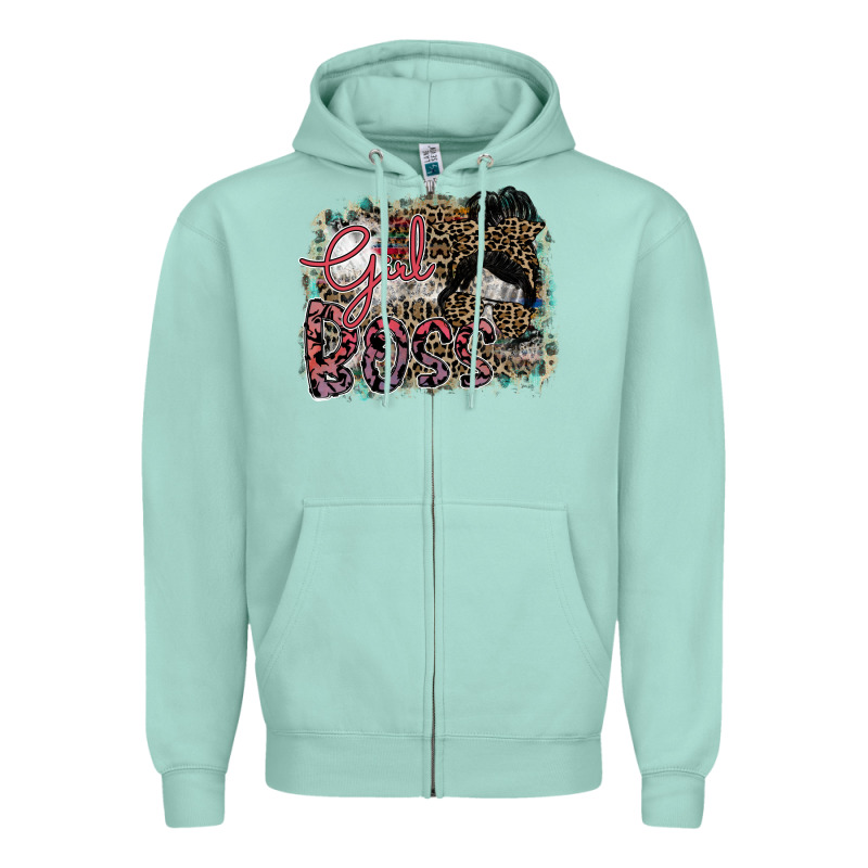 Girl Boss Zipper Hoodie by SublimationCraftShop | Teevron
