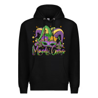Black mardi gras Premium Hoodie - MaliasSmallBusiness