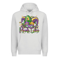 Dove Grey mardi gras Premium Hoodie - MaliasSmallBusiness