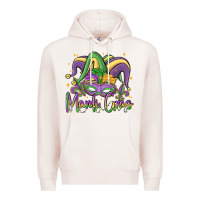 Pale Pink mardi gras Premium Hoodie - MaliasSmallBusiness