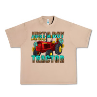 Burro just a boy who loves tractor Urban Heavy Tee - texasbilliewilder
