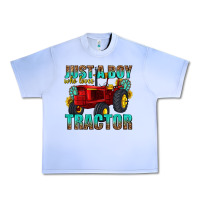 Grape Ice just a boy who loves tractor Urban Heavy Tee - texasbilliewilder