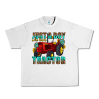 Lunar Rock just a boy who loves tractor Urban Heavy Tee - texasbilliewilder