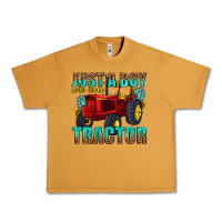 Peanut Butter just a boy who loves tractor Urban Heavy Tee - texasbilliewilder
