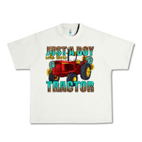 Pistachio just a boy who loves tractor Urban Heavy Tee - texasbilliewilder