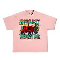 Just A Boy Who Loves Tractor Urban Heavy Tee | Teevron