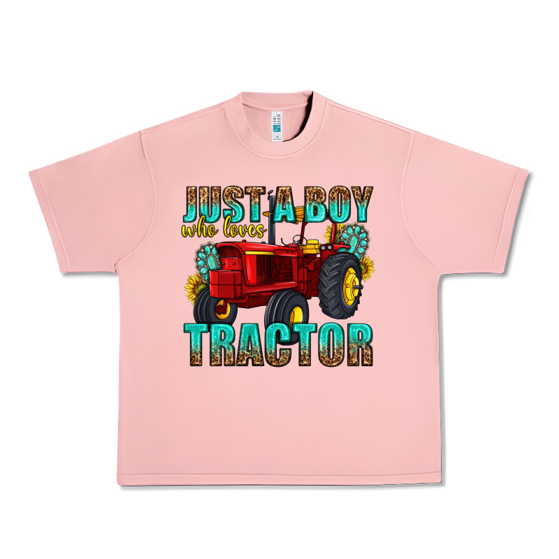 Just A Boy Who Loves Tractor Urban Heavy Tee by texasbilliewilder | Teevron