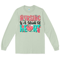 Matcha nursing is a work of heart Long Sleeve Tee - texasbilliewilder
