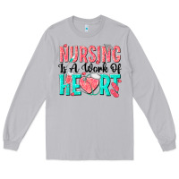 Moon Dust nursing is a work of heart Long Sleeve Tee - texasbilliewilder