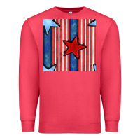 Cardinal 4th of july stars and stripes seamless pattern Premium Sweatshirt - BundleAndBundleShop