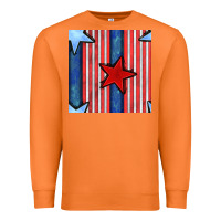 Carrot 4th of july stars and stripes seamless pattern Premium Sweatshirt - BundleAndBundleShop