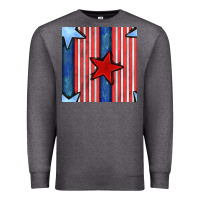 Charcoal Heather 4th of july stars and stripes seamless pattern Premium Sweatshirt - BundleAndBundleShop