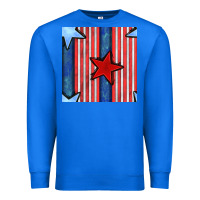 True Royal 4th of july stars and stripes seamless pattern Premium Sweatshirt - BundleAndBundleShop